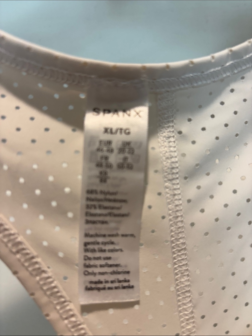 SPANX White Perforated Racerback Shaping Tank - Picture 2 of 3